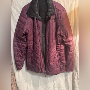 The North Face Women’s Burgundy Quilted Reversible Jacket - NWOT